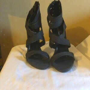Denim stilettos
